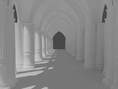 Gothic architecture 3D model