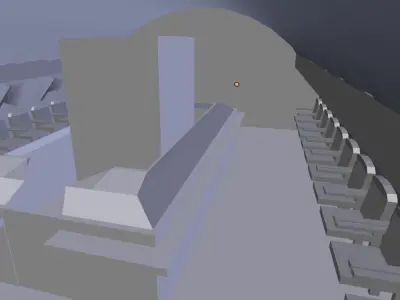 pasanger plane with interiors 3D model