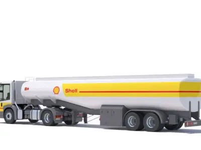 Mercedes Econic  airport refueler 3D model