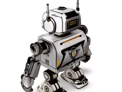 SciFi Robot Game Ready Model Low-poly 3D model