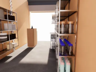 Booth Store 4 3D model