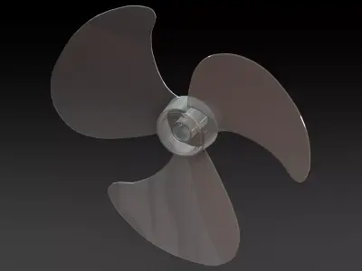 Fan propeller 3D model by AnyKolab