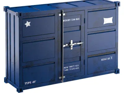 CARLINGUE Sea Container 4 colors 3D model