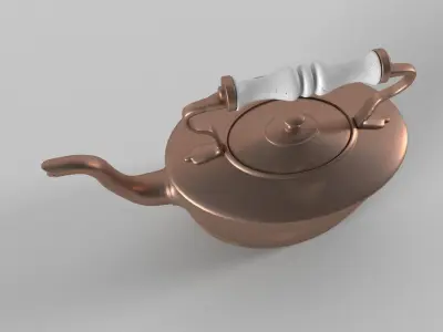Vintage Tea Kettle 3D model