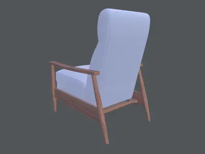 Coaster Push Back Recliner 3D model