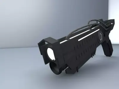 Futuristic Gun Free low-poly 3D model