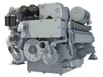 Yacht Engine - 3D Models 3D model