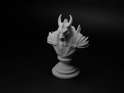Legendary Monster Hunter Bust Chess 3D print model buy