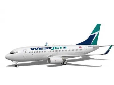 WestJet Boeing 737-700w 3D model