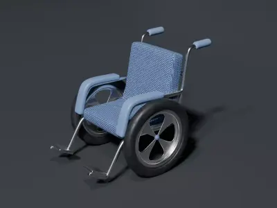 wheelchair 3D model 6