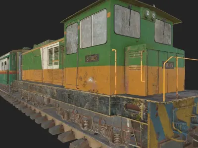 UG Train Low-poly 3D model