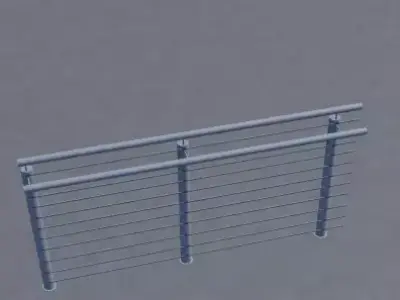 Simple Railing Free 3D model