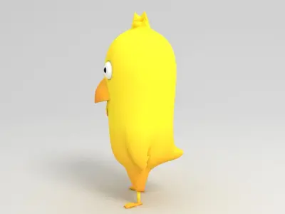 Chicky Character Free 3D model