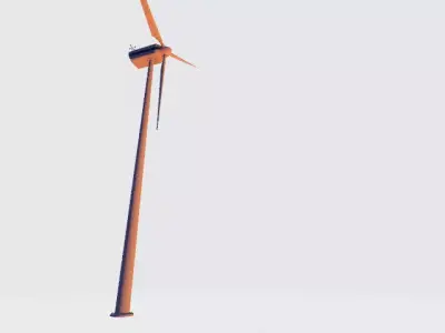 Wind turbine 3D model 22