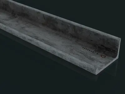 Angle Steel Beam SMB10 Low-poly Model Low-poly 3D model