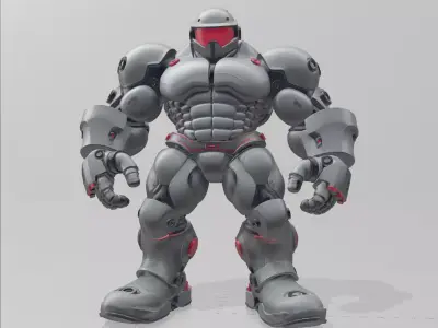 Cyber Power Armor 3D model