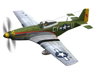 North American P-51D - Gunfighter  3D model