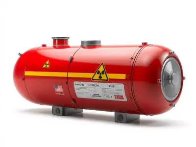 Industrial Hazardous Material Tank model pack Low-poly 3D model