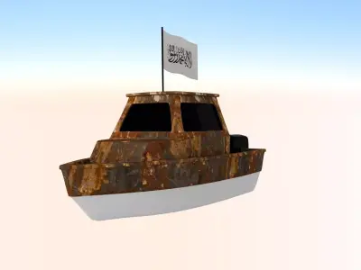 Afghanistan Fishing Boat 3D model