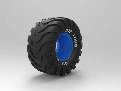 Offroad wheel 2 3D model