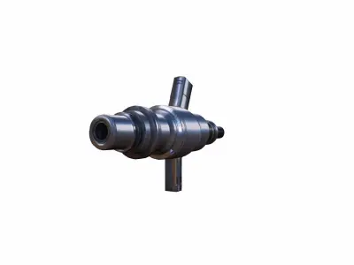 3d Model Diesel Car Engine Set Of Fuel Injector 3D model