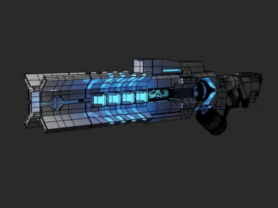 Sci-fi Energy Gun Free 3D model