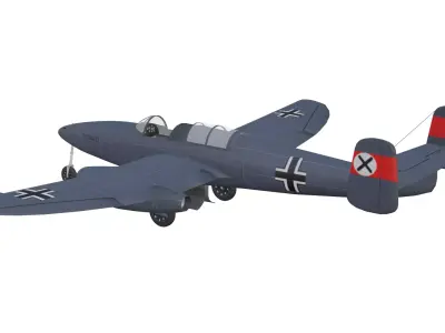 Heinkel He 280 Low-poly 3D model purchase