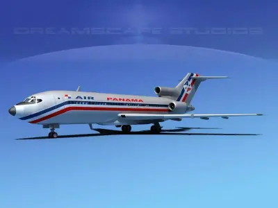 Boeing 727-100 Air Panama 3D model