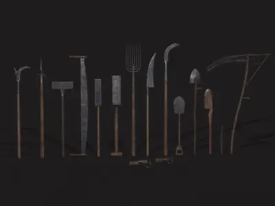 15 Medieval Farmers Tools Pack