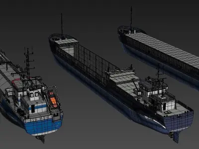 Ships tanker 3D model