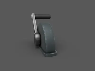 Vintage Lever Low-poly 3D model
