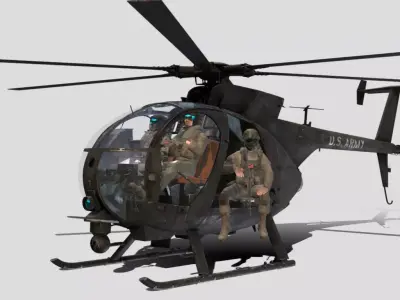 AH 6 PASSARINHO Low-poly 3D model