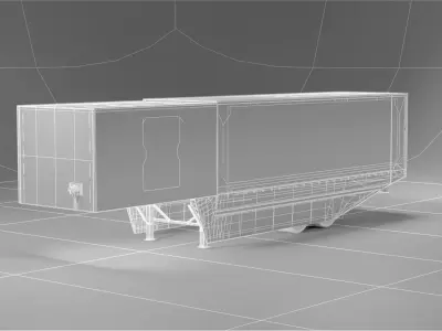 Tesla Semi Truck Trailer 3D model