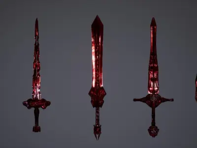Modular Blades Emporium Complete Low-poly 3D model