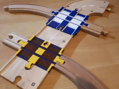 BigJigs wooden roadway pieces Free 3D print model