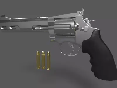 Revolver 3D 3D model purchase
