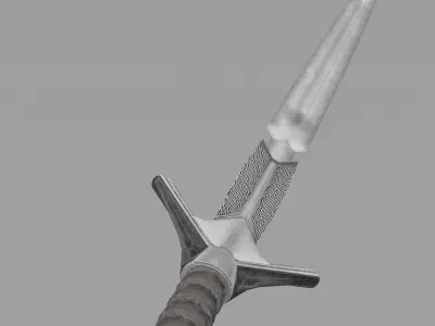 Paladins sword Low-poly 3D model