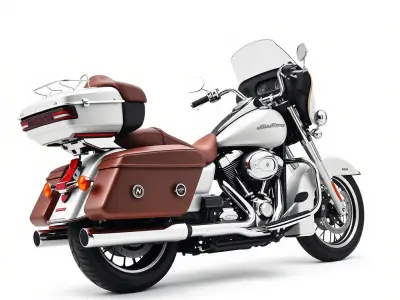 Classic Touring Motorcycle Model Pack with PBR Textures Low-poly 3D model