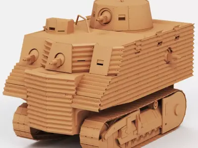 Bob Semple tank 3D print model