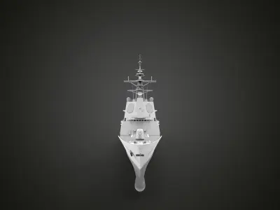 Destroyer ship 3d printed hobart class 3D print model