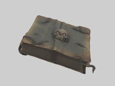 Cursedbook Model 1 Low-poly 3D model