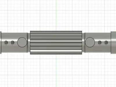 Exar Kun Lightsaber Free 3D print model
