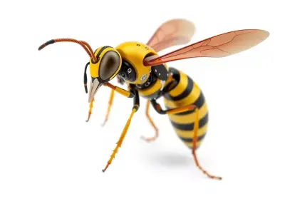 Vibrant Wasp Drone model pack Low-poly 3D model