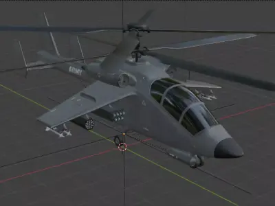 Army Helicopter High-Quality 3D Model PBR Textures  Low-poly 3D model