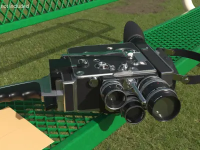 Multi-Lens Vintage Film Recorder 3D model