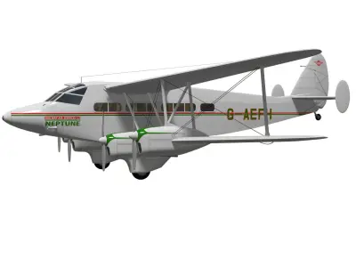 de Havilland DH86 Express 3D model purchase