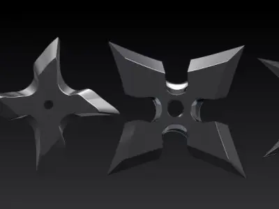 ninja star Free 3D model