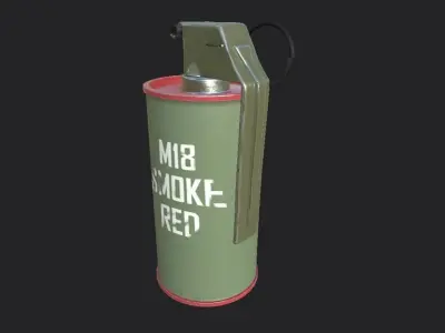 Smoke bomb Free low-poly 3D model