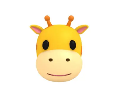 Giraffe Head 3D model purchase