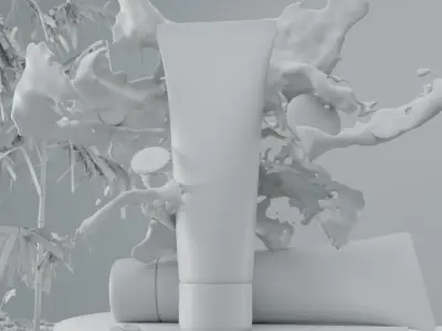 Face Wash Product 3D Model Tube 3D model